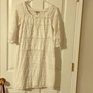 White lace dress